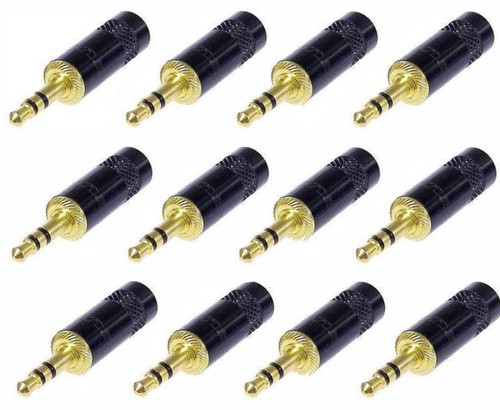 12 Pack Neutrik Rean NYS231BG 3.5mm 3 