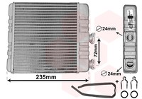 VAN Wezel 37006321 WäRmetauscher, Innenraumheizung For Opel