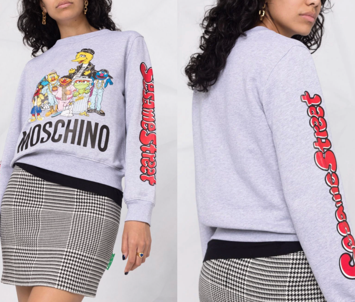Moschino X Sesame Street Muppets Sweatshirt Sweater Terry