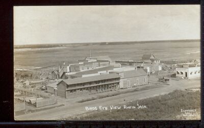 Bird's eye view Rhein Saskatchewan Canada Historic Old Photo