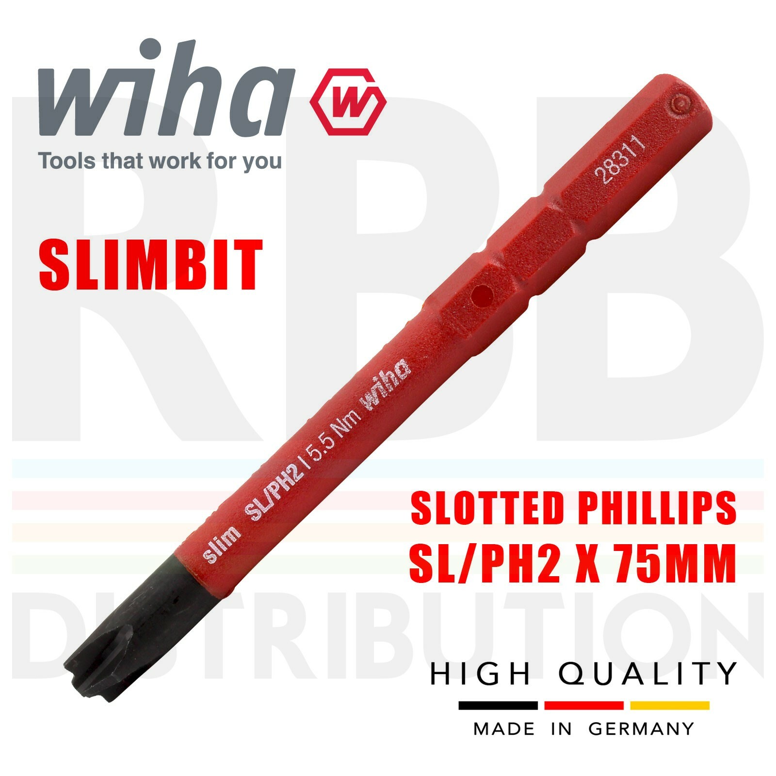 Wiha Slimbit Cacciavite Plusminus Philips Sl PH2 1000v VDE Elettrico 34588