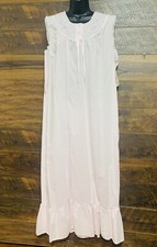 VGT Carole Night Gown Medium Pink Floral CottageCore Grannycore Lightweight USA
