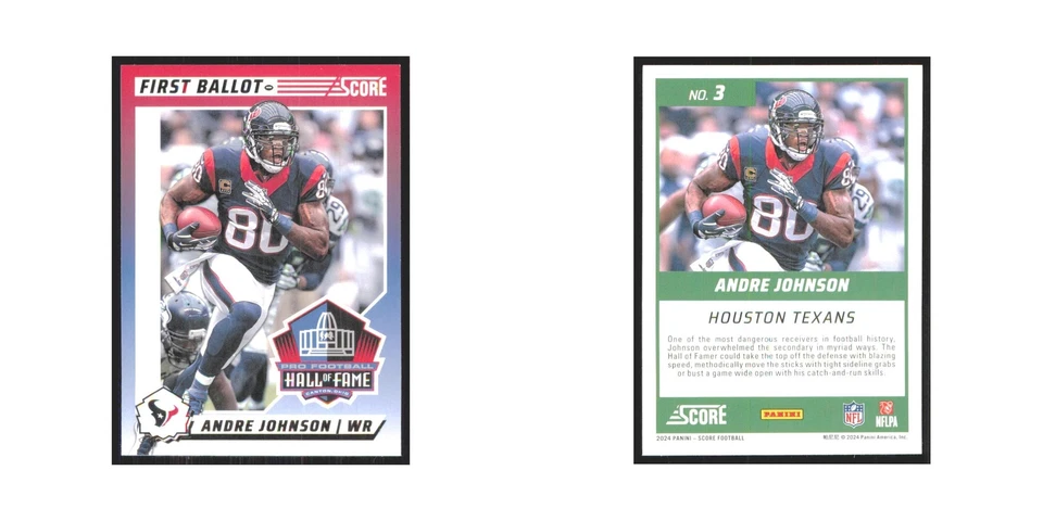 2024 Score Andre Johnson Texans #3 - Image 3 of 3