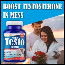 Mega Testosterone Booster Male Enhancement Ultra Stamina Pills libidoenergy 2/12