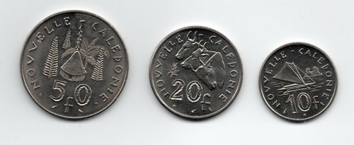 Nueva Caledonia 1972 10, 20 y 50 francos km 11, 12, 13 unc - Imagen 2 de 2