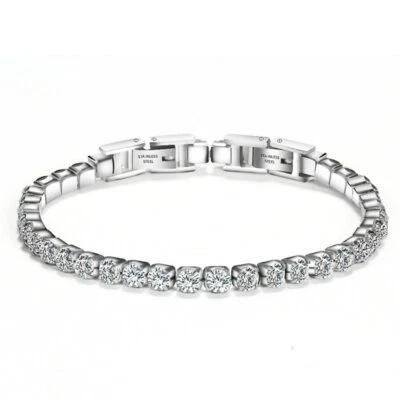 Bracelet de zircons en Acier inoxydable pour Femme - Photo 1/2
