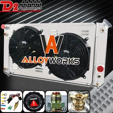 3 Row Radiator Shroud Fan FOR 1994-2005 CHEVROLET BLAZER GMC S10 JIMMY 4.3L V6