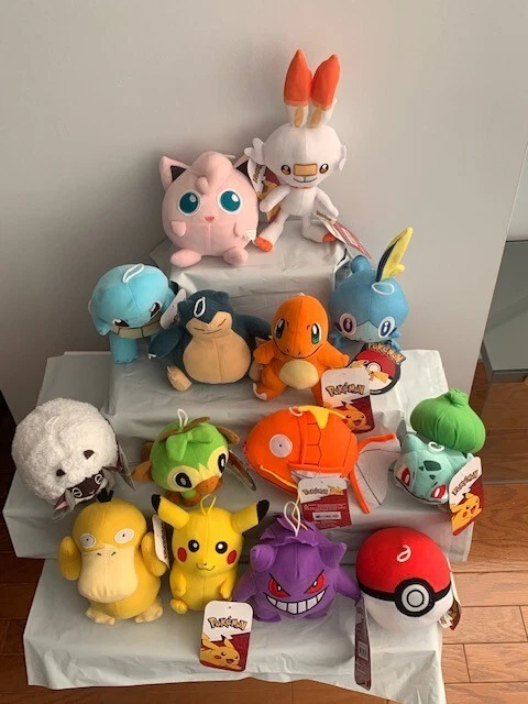 Pokemon Pikachu Bulbasaur Charmander Squirtle Peluche Animal 6" Juguete Nuevo Foto 2 de 2