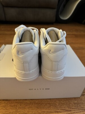 Nike 1017 ALYX 9SM x Air Force 1 SP Low Triple White - Size 9 | eBay