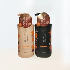 Kracie ICHIKAMI Moisturizing Hair Care Shampoo 480g Conditioner 480ml Combo Set