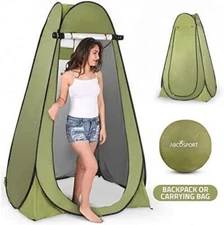 Abco Tech NEW Pop Up Portable Foldable Outdoor Privacy Tent - Green