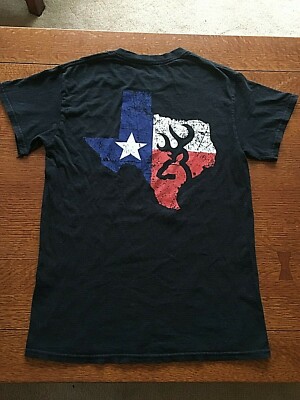Official Browning Arms Company t-shirt Texas Red White Blue size