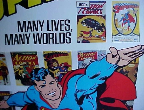 Vintage Superman Glider 1987-1988 Smithsonian Poster 1930s-1980s DC Comics Art - Picture 7 of 24
