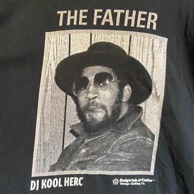 DJ Kool Herc ''The Father'' T-shirt (Sedgwick & Cedar) 2000s vintage