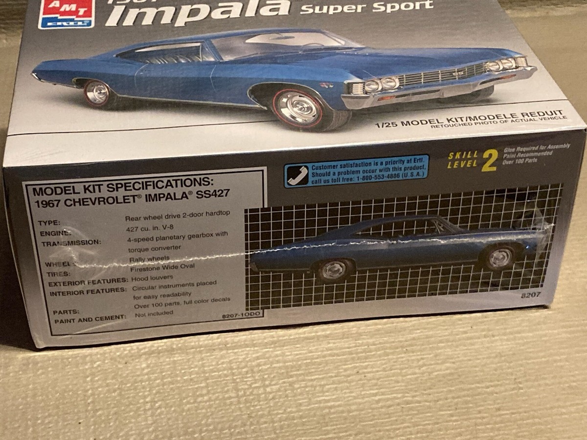 自動車 AMT Chevrolet Impala Fastback SS 1/25 Built up AMT 1967 Chevrolet Impala SS 1/25 scale model kit