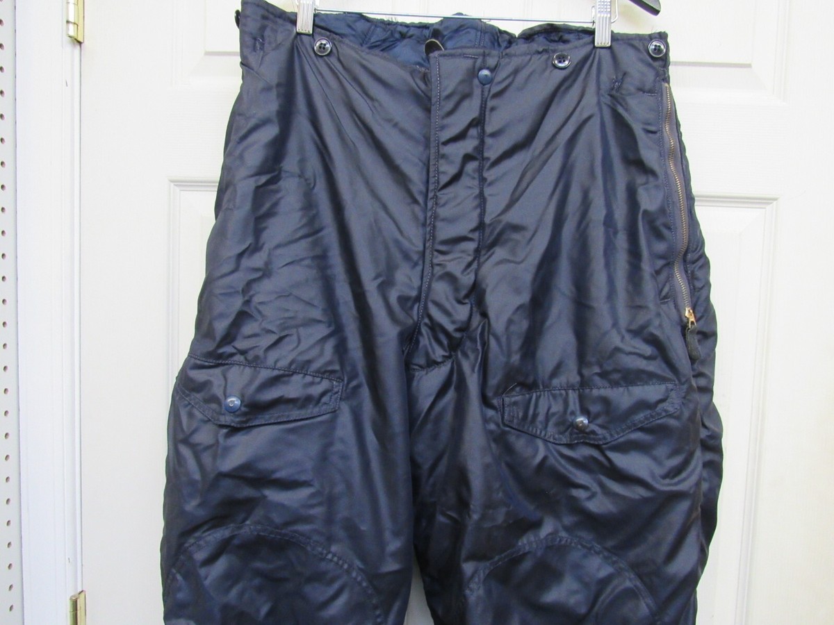Vintage US Air Force Type F-1A Flight Trousers Heavy Air Crew Blue