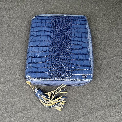 Joy Iman Blue Leather iPad Tablet Case And Wallet 8”x10”