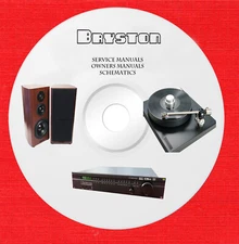 Bryston Audio Repair Service owner manuals on 1 dvd in pdf format 