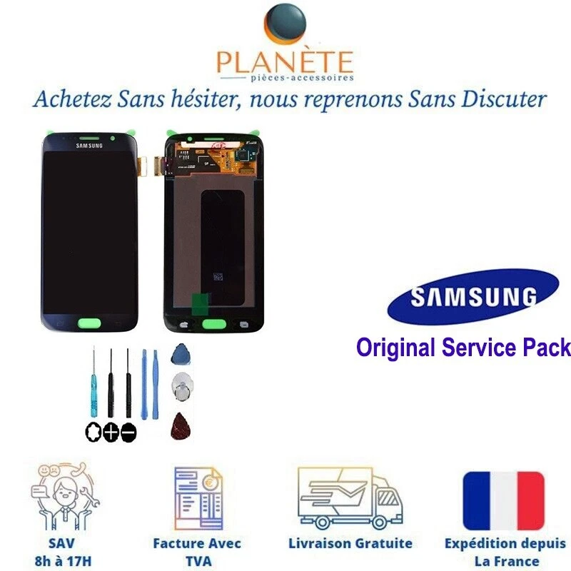 Original Ecran LCD Complet Noir Pour Samsung Galaxy S6 G920F - Photo 1/1