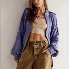 NEW Free People Lou Moto Zip Jacket Sz Medium