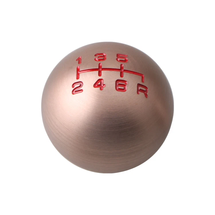 Palanca de cambios manual universal de metal oro rosa de 6 velocidades para coche MT Foto 3 de 4