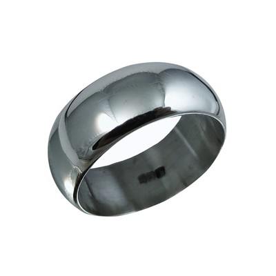 10mm Sterling Silver Plain WEDDING BAND Pure 925 Solid Silver Ring. Size 9 to 15