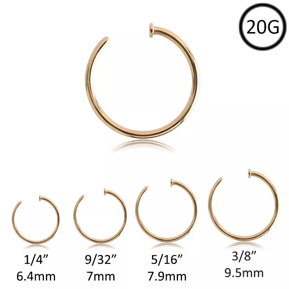Nose ring hoop store 20 gauge