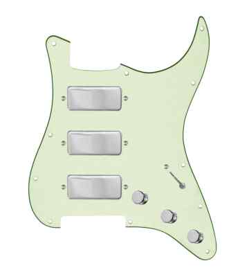 920D Stadium Triple Mini Humbucker Loaded Pickguard Strat Guitars 7-Way Green