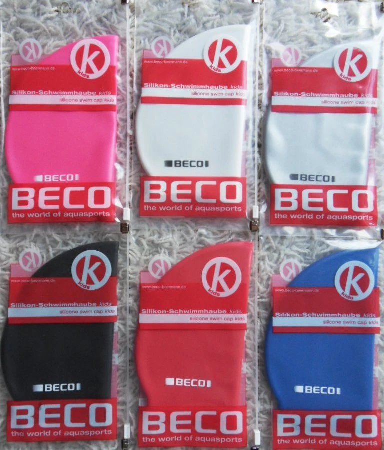 BECO Silikon Schwimmhaube Kinderbadekappe swim Cap for Kids 7399 Kinderbadehaube