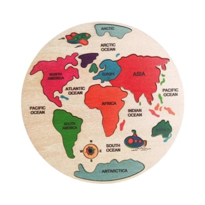 Geographie Puzzle 7 Kontinente Puzzle Spielzeug für Geburtstagsgeschenke Alter 4+ Jahre