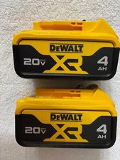 2 New Dewalt 20V Volt Max XR DCB204 4.0Ah Lithium Ion Batteries Li-ion DCB204-2