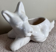 Vintage Pottery Scotty Dog Scottish Terrier Dog Planter