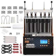 ANCEL 6 Cylinder EFI GDI Piezo Fuel Injector Tester Ultrasonic Cleanning Machine