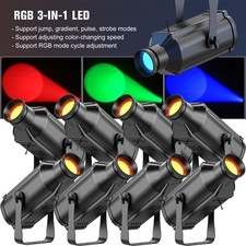8PCS 200W Full-color Spot Beam Stage Lighting COB Spotlight DMX RGB Bar Party DJ
