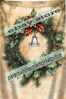 Bell and Greenery Tapestry Vintage Winter 39X59 in