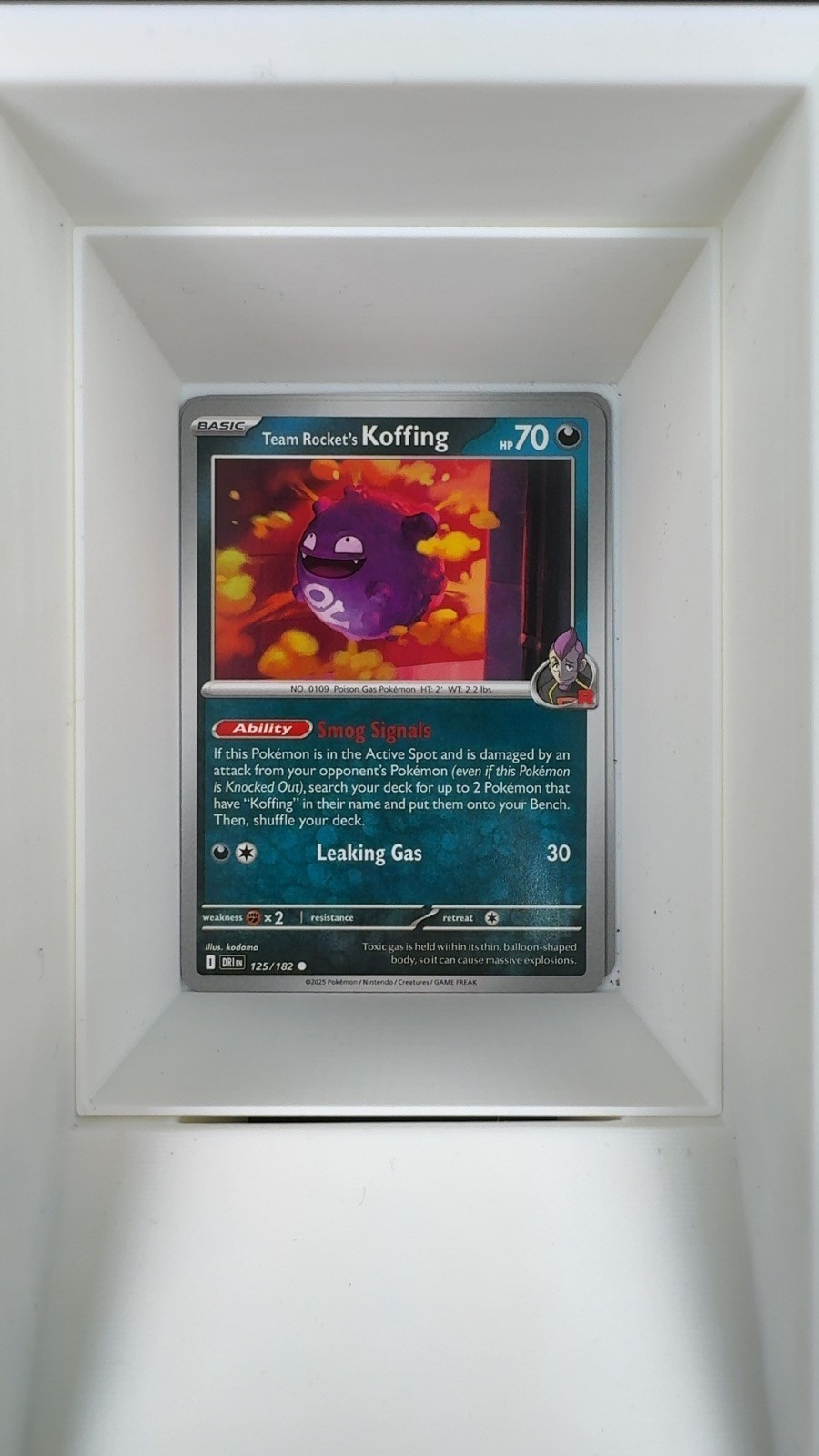 Team Rocket's Koffing 125/182 Common Destined Rivals Pokemon Near Mint