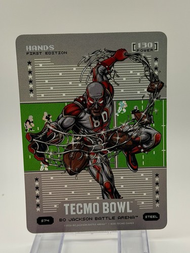 Bo Jackson Battle Arena Tecmo Bowl 2026 Hands Silver Battlefoil Steel