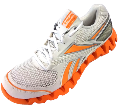 Rare! 2010 Reebok ZigTech 1-J20867 White Orange Running Shoes