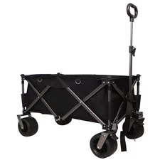 270 Lbs. Capacity 4.5 Cu. Ft. Folding Fabric Utility Wagon Beach Serving Shoppin