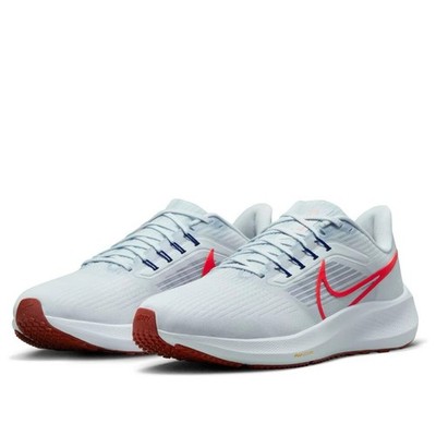 Nike Air Zoom Pegasus 39 Grey Bright Crimson Running Shoes  display picture 2