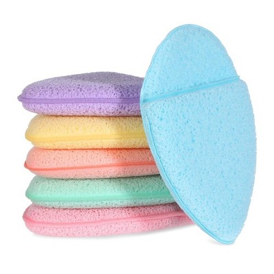 6Pcs Face Washing Sponge, Reusable Face Sponges for Cleansing, Colorful Facia...