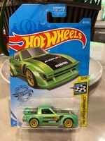 2019 Hot Wheels #167 Hw Speed Graphics 2/10 Mazda RX-7 GrüN Mit Gelben Spitzen