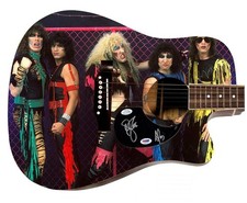 Twisted Sister Signed 1:1 Signature Edition Graphics Photo Guitar ACOA PSA
