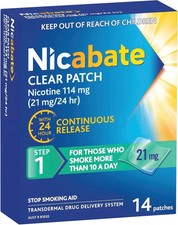 Nicabate Clear Patch 21mg 2 Weeks - Step 1