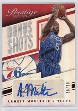 2014-15 Panini Prestige Bonus Shots Red Premium /99 Arnett Moultrie #11 Auto