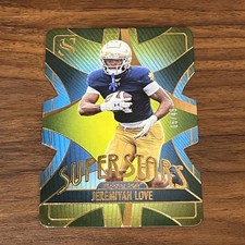 2025 Panini Silhouette Jeremiyah Love #6 SUPER STARS Die-Cut /49 Notre Dame