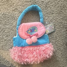 GANZ Webkinz Plush Pet Carrier Turquoise Pink HC076 Ages 3+ 3-11 Years