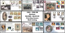 1993-1998 GB Benham BLCS80 - BLCS149 FDC First Day Covers Multi Listing