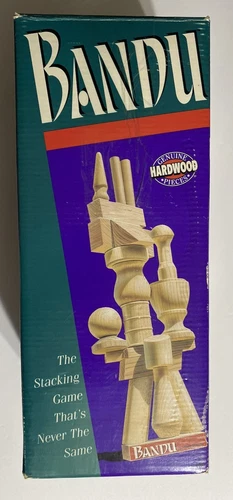 Vintage Bandu Stacking Game By Milton Bradley. Complete Game.