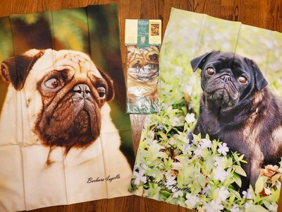 CHOOSE Pug Dog Breed, Wrinkly Face, Fawn or Black HOUSE Flag ~28''x 40''
